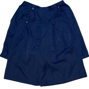 Alfred Dunner 2 pairs of pleated 100%polyester stretch shorts women’s size 16